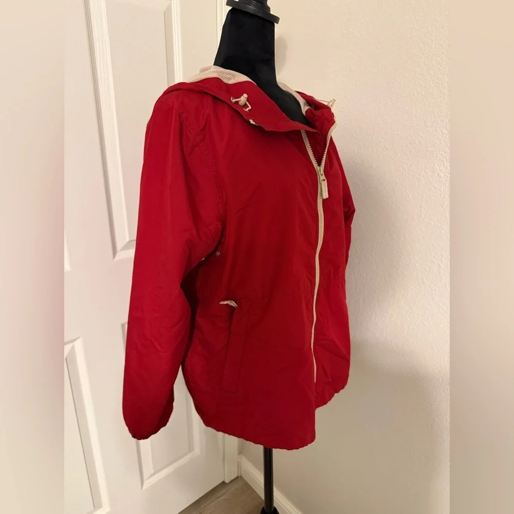 Eddie Bauer Red Zip-Up Jacket - Vintage